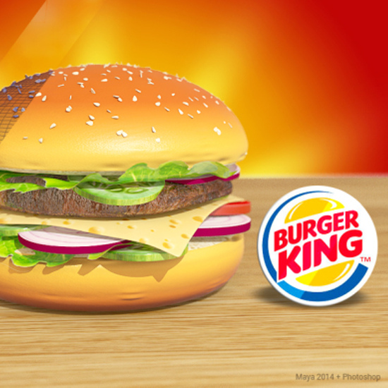 burger king 3d object riga square