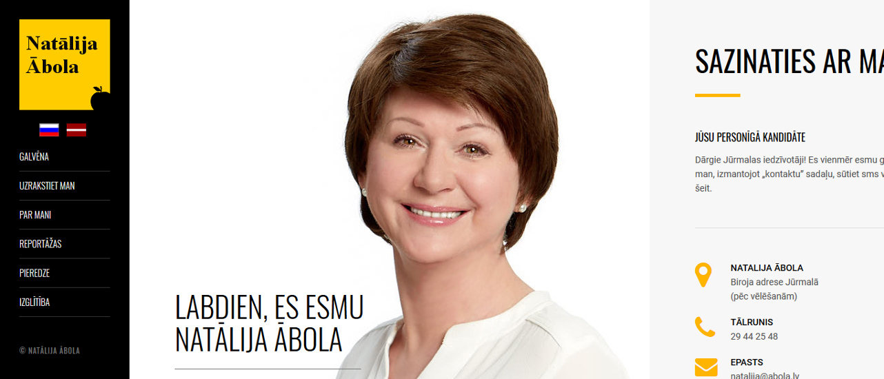 Natalija Abola website