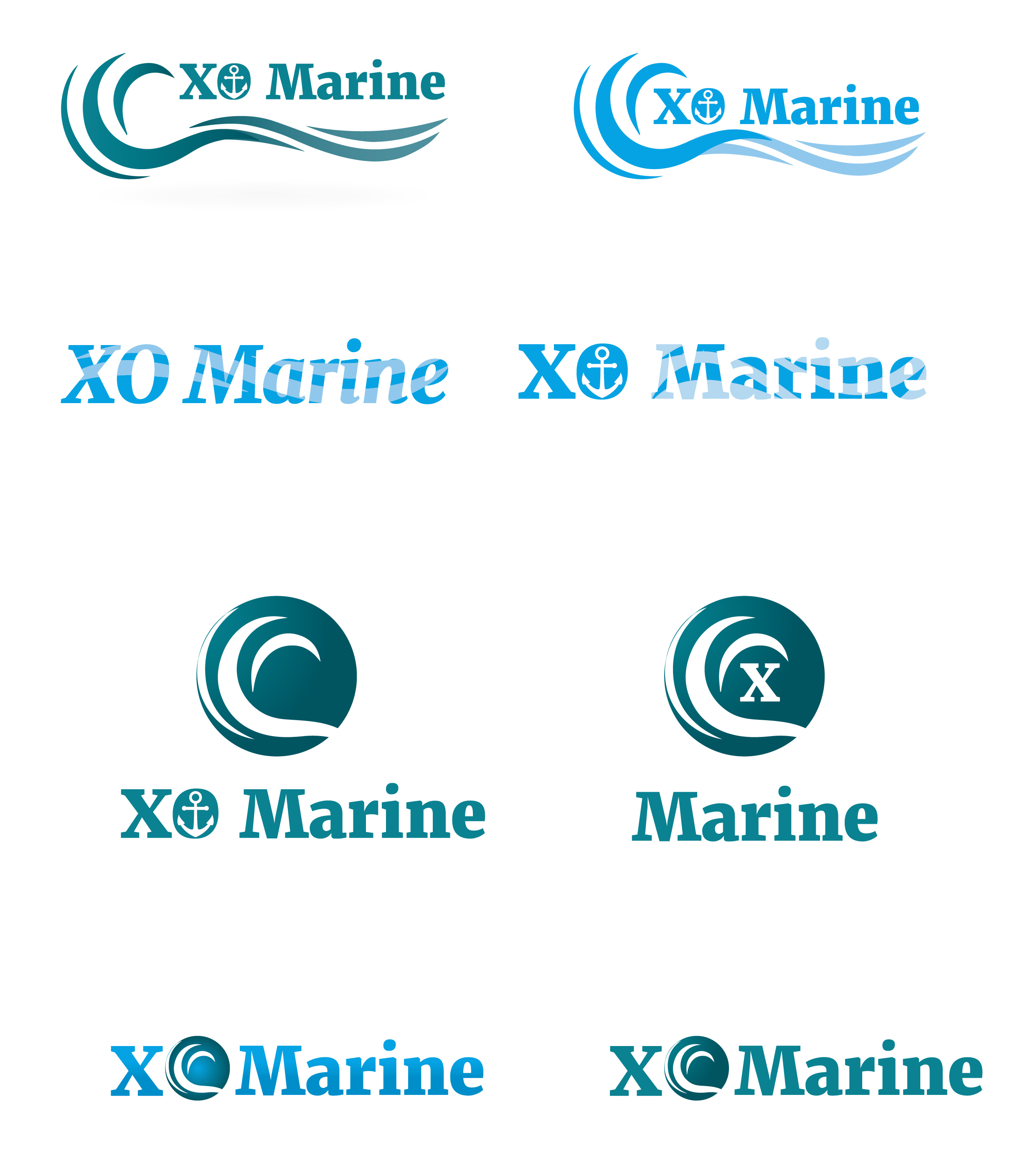 XO Marine logo web design in riga