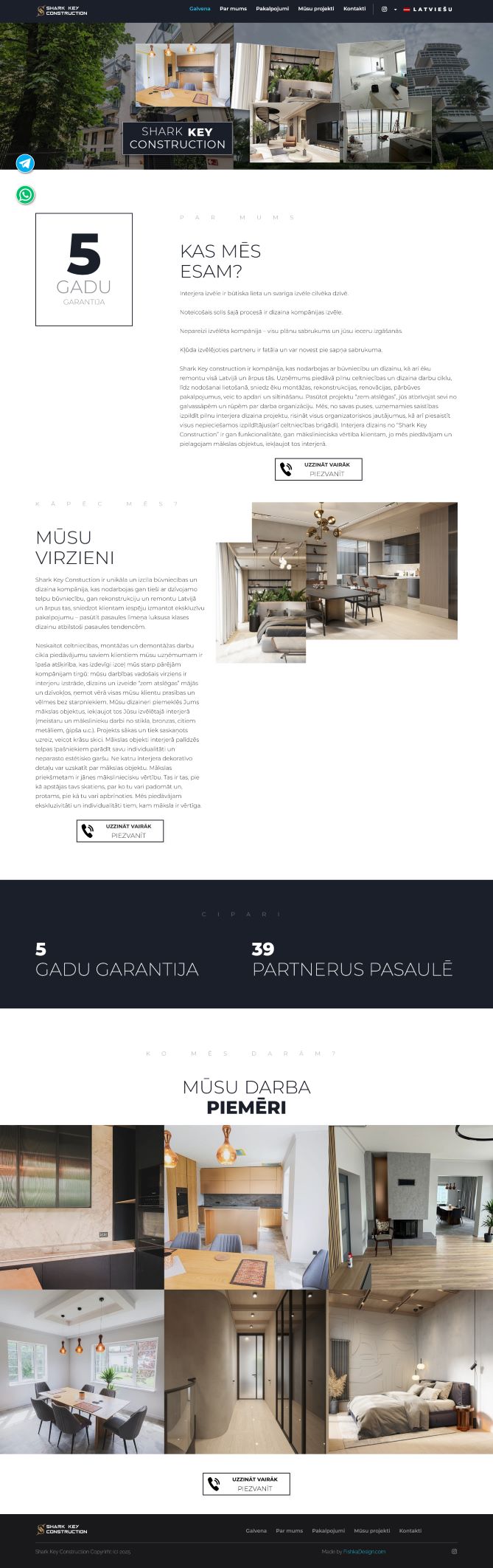 Sharkkey high-end renovation website development
